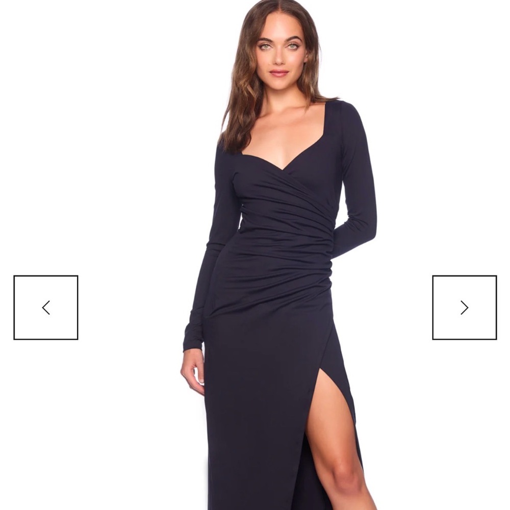 Susana Monaco Navy Long Sleeve Dress - NWT